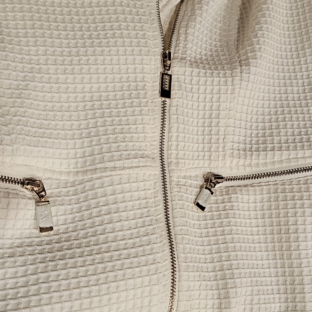 Chico's Textured Moto Style Jacket Women's Size 4 - Picture 7 of 15